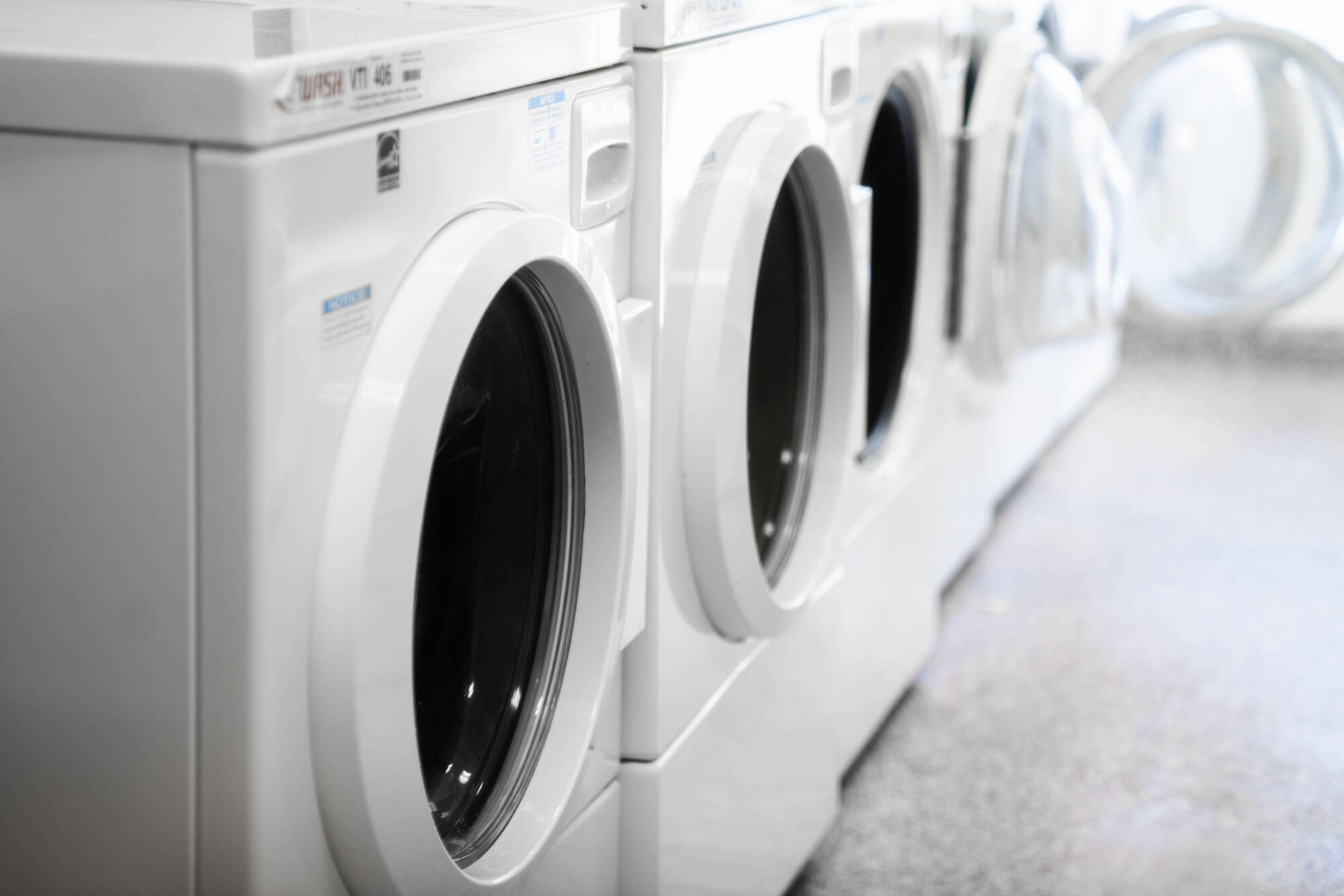 Community laundry facility on site.